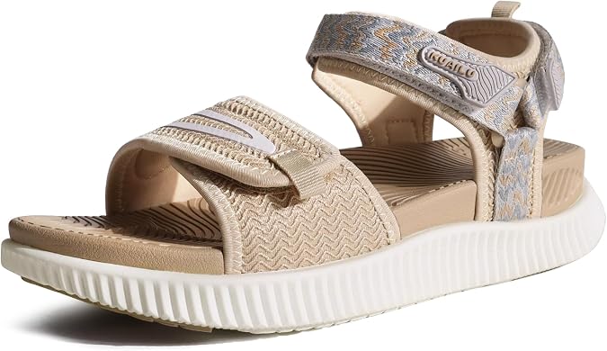 KuaiLu Sandals Women's Trekking Comfortable Orthopaedic Plantar Fasciitis Sports Outdoor Hiking Sandals Women Summer Lightweight Open Toe Adjustable Sandals