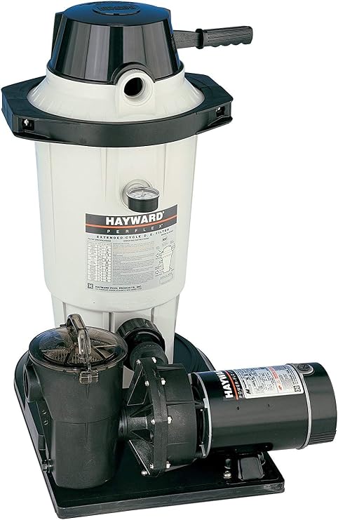 Hayward W3EC40C92S Perflex 1 HP Diatomaceous Earth Above Ground Pool Filter Pump System for Above-Ground Swimming Pools