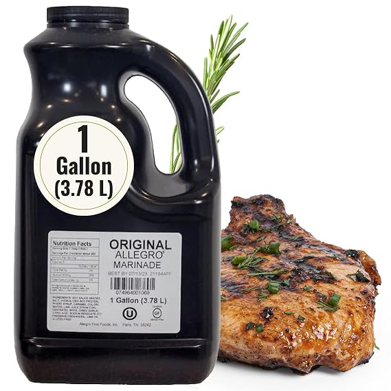 ALLEGRO - The Marinate Everything Marinades | Perfect Marinades for Meat & Veggies | Marinade for Grilling, Roasting & Cooking | Kosher & Gluten Free | 128 Oz (Pack of 1) - Original