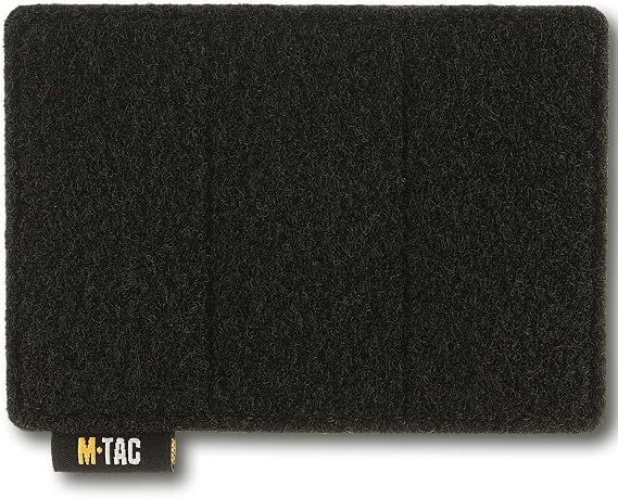 M-Tac Loop Tactical Morale Patches Board Molle Attachment 4.5 x 3.5 (Black)