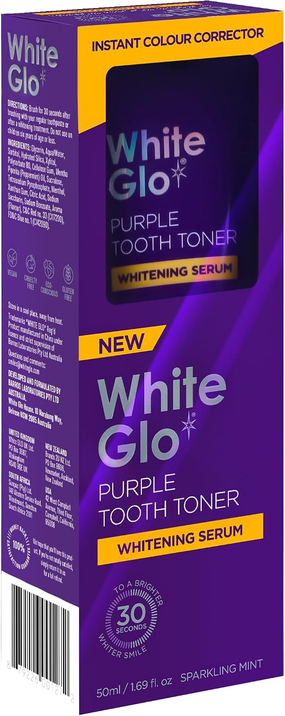 White Glo Purple Tooth Toner Whitening Serum