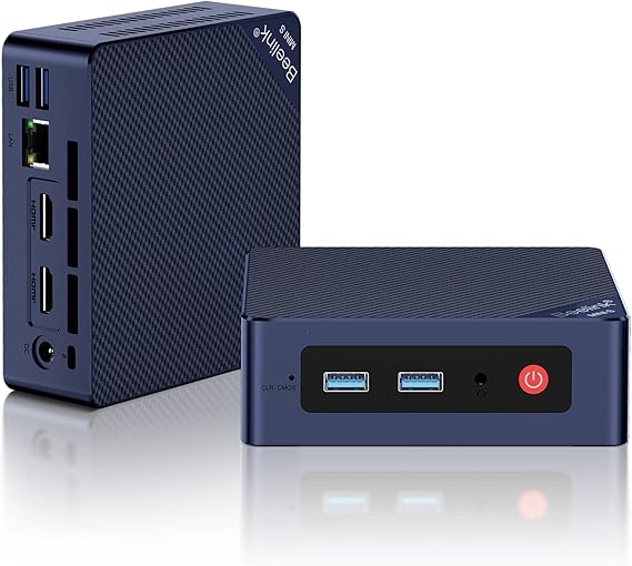 Beelink Mini S13 Mini PC, 13th Intel Twin Lake-N150 Up to 3.6GHz, Upgraded N100, 16GB DDR4 500GB M.2 SSD, Mini Desktop Computer, 4K Dual Display/USB 3.2/WiFi 6/BT 5.2 for HTPC/Office/Business