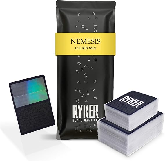Ryker | Compatible with Nemesis: Lockdown Card Sleeve Kit | Board Game Card Sleeves (Clear)