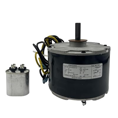 5KCP39FGS071S Condenser Fan Motor 14HP 208-230V 1100RPM with Capacitor Replaces 5KCP39EGY823S Genteq GE #3905 Dayton 6DLL0 Carrier Bryant Payne HC39GE236,237 HC39GE234A OEM Upgraded