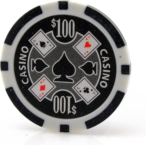 Versa Games Casino Ace Chips in 11.5 Gram Weight - Pack of 50 (Choose Colors)