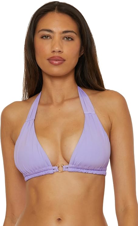 BECCA Color Code - Women's Triangle Bikini Top, Adjustable, Tie Back, Swimwear Separates for Women