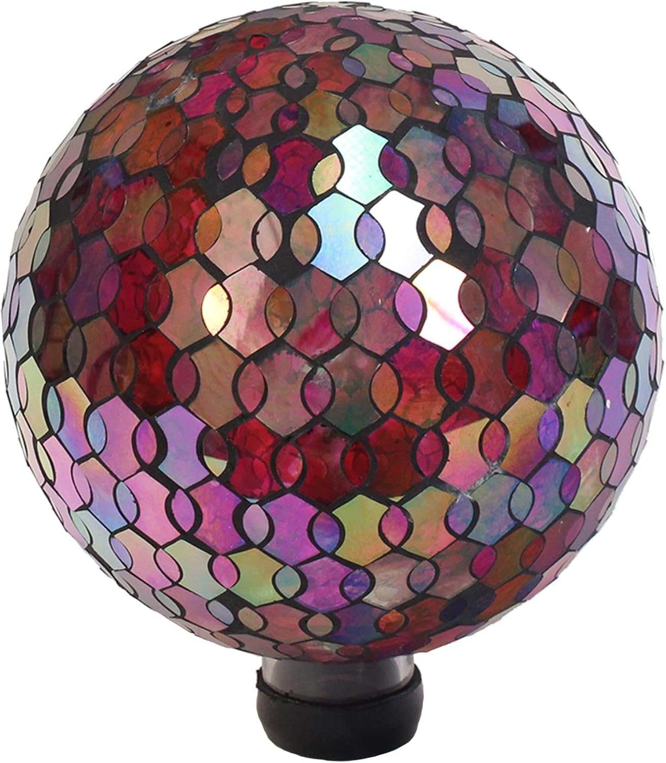 Echo Valley Products 8244 Helix Gazing Globe Outdoor Décor for Lawns and Gardens, Iridescent, 10 inches