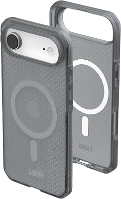 URBAN ARMOR GEAR UAG Designed for iPhone Air Case Dot - Compatible with MagSafe Translucent Military Grade Protective Cover, Ash