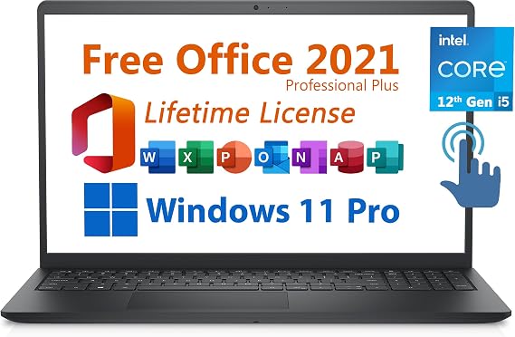 Dell 2024 Inspiron 15 Business Laptop, Free Microsoft Office 2021 with Lifetime License, 15.6" FHD 1920 x 1080, Intel Quad-Core i5-1135G7 2.4 GHz, 32GB DDR4 RAM, 1TB PCIe SSD, Windows 11 Pro, Black
