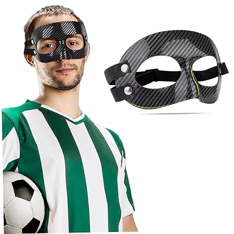 Nose Guard for Broken Nose Adjustable PVC Face Shield Mask Sports Mask Face Protection for Football Basketball Wrestling Softball Adults