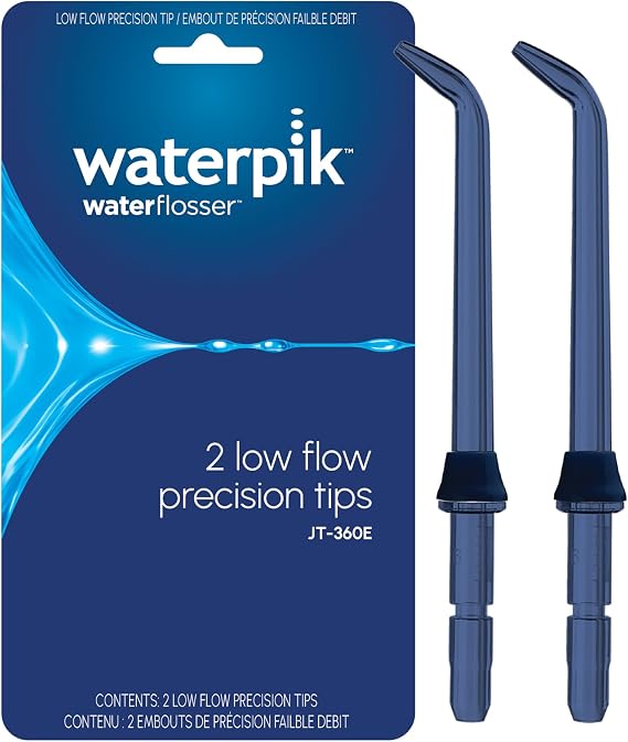 Waterpik Handheld Water Flosser Low-Flow Replacement Tips, 2 Count JT-360E