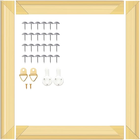 ECOIOU DIY Canvas Stretcher Bars 16x20 Inch Canvas Frame, Sturdy Stretcher Frames for Oil Paintings, Prints, Paint by Numbers & Posters(Need Extra Size to wrap Around The Frame)