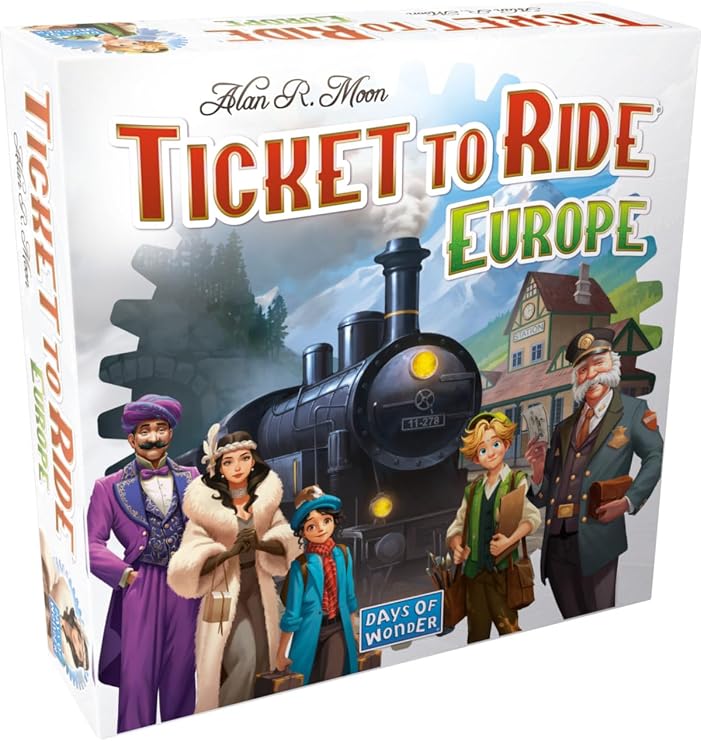 Asmodee | Ticket to Ride Europe | Board Game | Ages 8+ | 2-5 Players | Average Playtime 30-60 Minutes