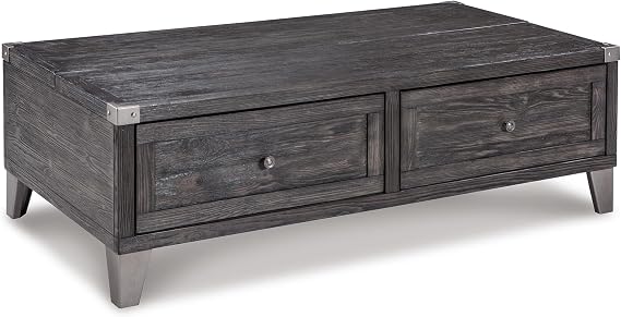 Signature Design by Ashley Todoe Lift Top Coffee Table, Dark Gray