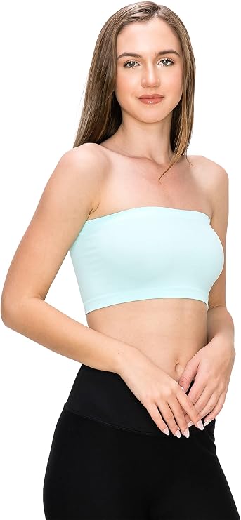 Kurve Seamless Bandeau Tube top - UV Protective Fabric, Rated UPF 50+ (Non-Padded) -Made in USA-