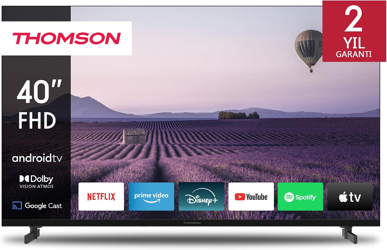 THOMSON 40FA2S13 40 inç 101 Ekran Uydu alıcılı Full HD 4K Google Smart LED TV [Enerji Sınıfı F]
