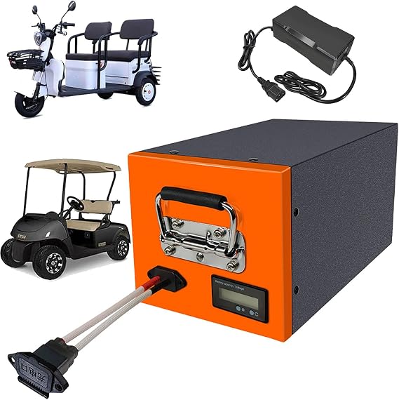 72V 20Ah 30Ah 40Ah 50Ah 60Ah Tricycle Batteries 72V Large-Capacity Lithium Battery for Motorcycle/Moped 72 Volt LiFePO4 Battery with Charger