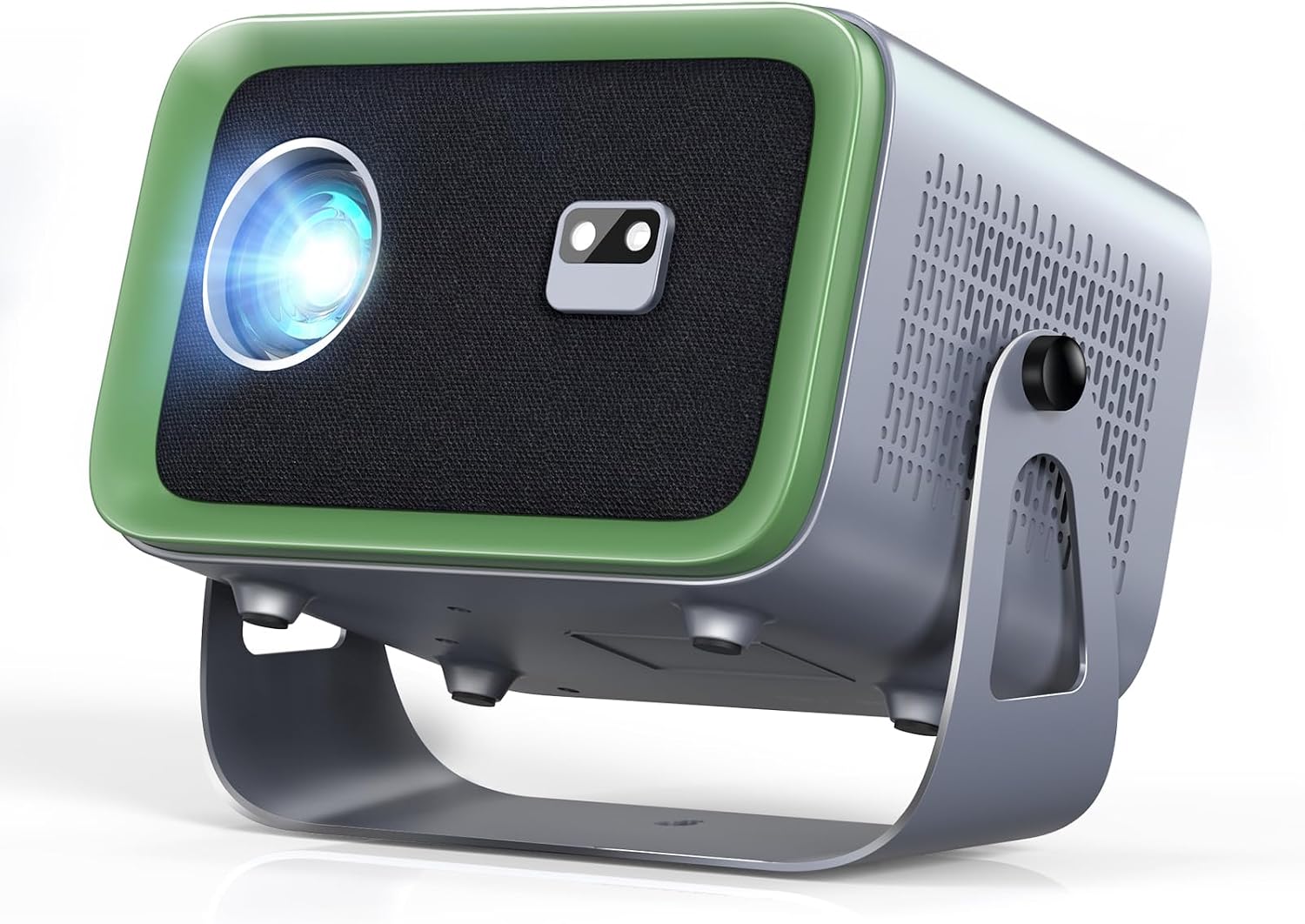 【Auto FocusKeystone】4K Projector with WiFi and Bluetooth, 360° Rotating Movie Projector, Portable Projector with 200 ANSI, Outdoor Projector for PhonePCTV StickDVDUSBHDMI