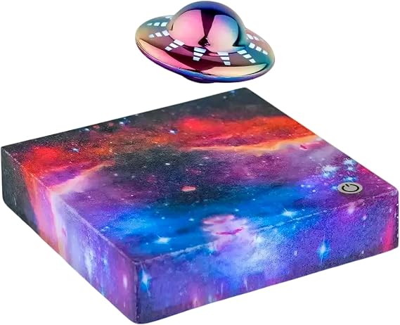 Levitating Display, Levitating Lamp Magnetic Floating Display 360Rotating UFO Night Light with Color-Changing Modes Touch Control Floating Desk Decor for Home Bedroom Office
