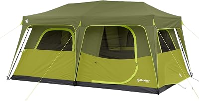 Outdoor Products Camping Tent - Instant Cabin Tent Easy Pop Up | 4 Person Tent, 6 Person Tent, 8 Person Tent, 10 Person Tents | Best Family Tent for Camping, Hiking, Backpacking