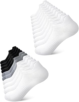 SIXDAYSOX Ankle Socks Womens Thin Breathable No Show Low Cut Cotton Socks 10 Pairs 9-11