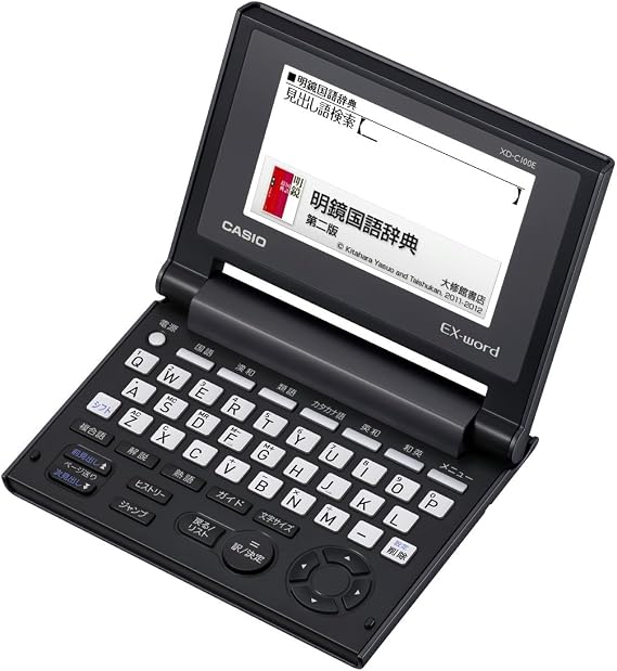 Casio XD-C100E EX-WORD Electronic Dictionary Compact Model JIS Layout Key