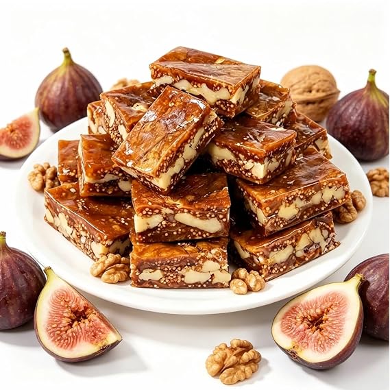 Fig and Walnut Bars, Fig Walnut Two in One Cake,Premium Natural Pure Ingredients,Individually Wrapped, Soft Moist Rich Texture, Non-Dry Non-Astringent,Daily Snack for All Ages (268 g)