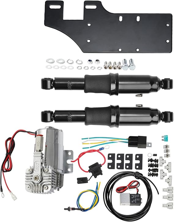 TCT-MOTORPARTS Rear Air Ride Suspension Fit for Harley Harley Touring 94-25