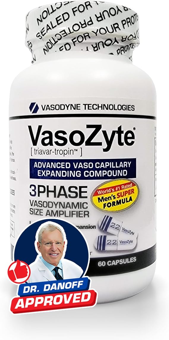 VasoZyte - Supports Nitric Oxide & Healthy Blood Flow - with Our Exclusive Formula Featuring Oligopin, and Our Crystal Pure Extraction Process - for Well-Being - 30 Day Supply - 60 Capsules