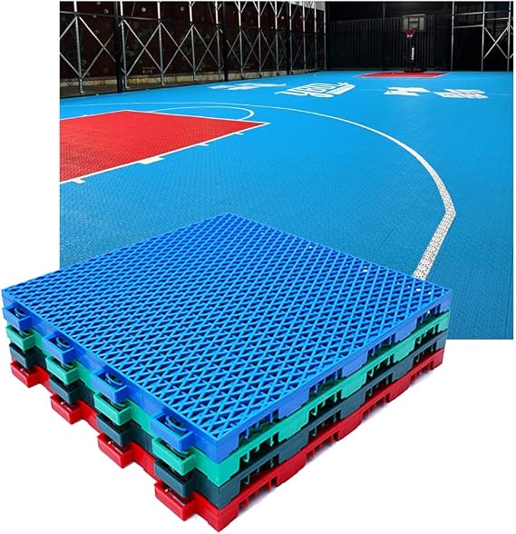 30.6CM Outdoor Modular Interlocking Floor Tiles Basketball Court Tennis Court Volleyball Court Badminton Court DIY Sports Flooring