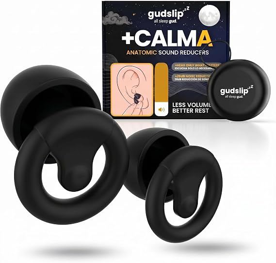 Gudslip® Silikon Kulak Tıkacı, Uyku için Ses Azaltıcı, 28 dB, Yeniden Kullanılabilir, Small/Medium/Large Dinlenme, Odaklanma, Seyahat ve Ses Hassasiyeti İçin Sertifikalı İşitme Azaltıcılar