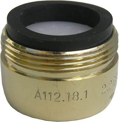 LASCO 09-1983 Small Male Faucet Aerator with 1316 x 27 Thread, Polished Brass