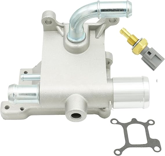 Forwinparts Aluminum LF941517Z 902690 Engine Coolant Thermostat Housing for Mazda 3 5 6 CX-7 2007-2015 2.0L 2.3L 2.5L 902690 LF9415179A