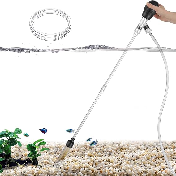 Carefree Fish Small Aquarium Gravel Vacuum Sand Cleaner Tank Water Changer