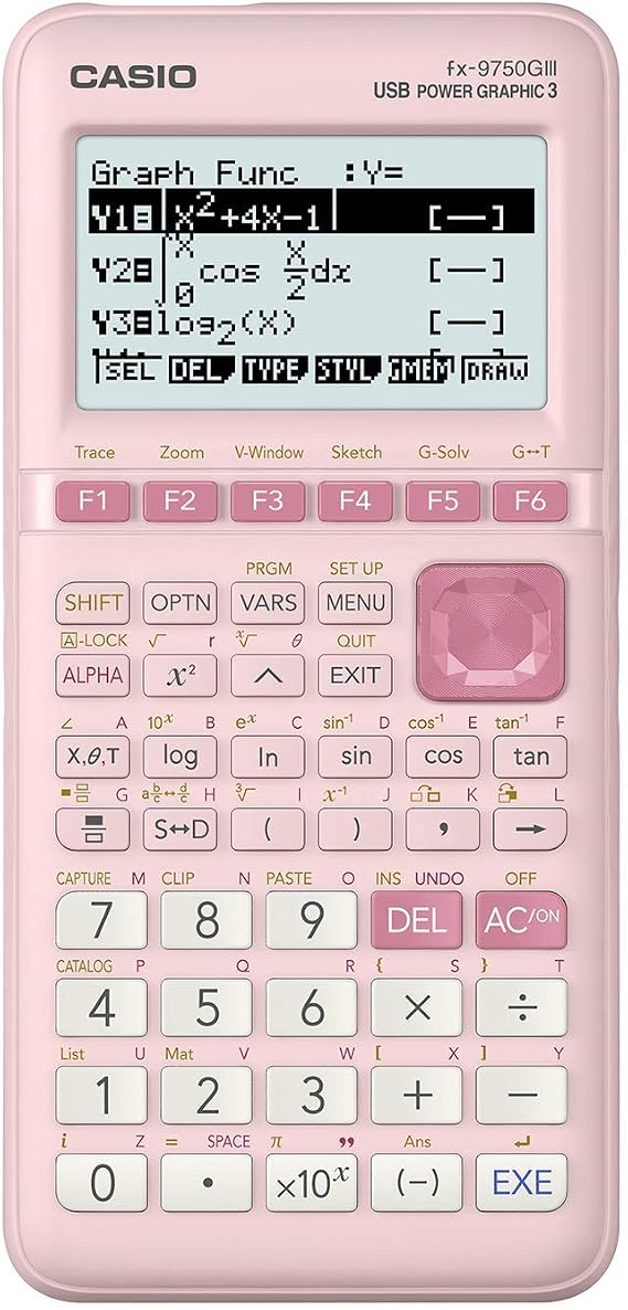 Casio fx-9750GIII Pink Graphing Calculator