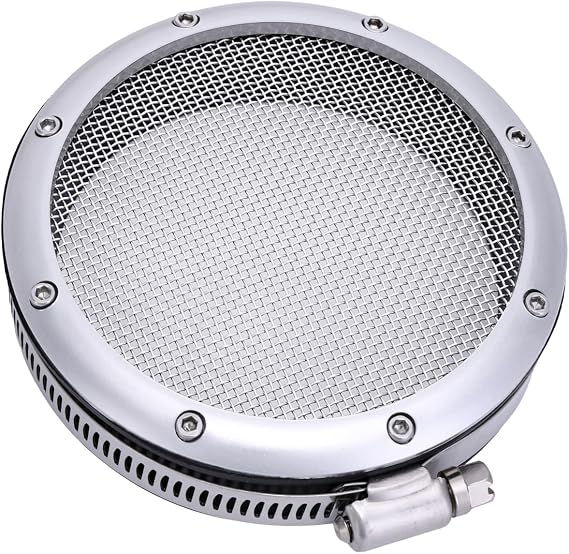 3.5" Turbo Inlet Grill Protector Guard Turbocharge Screen Mesh Air Filter Turbo Intake Filter Cover (89mm/3.5")