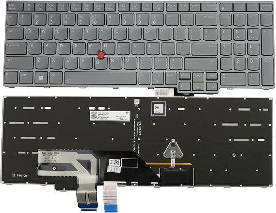 Backlit Laptop Keyboard Replacement for Lenovo Thinkpad P16 Gen1, P16 Gen2