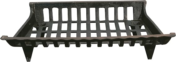 Panacea 15424 Cast Iron Fire Grate, Black, 24-Inch