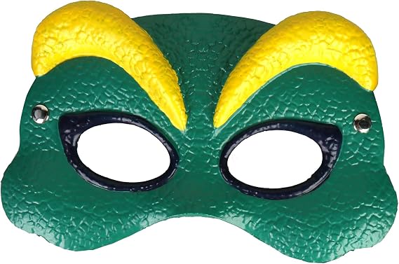 HOTTERCOS DIY White Dino Mask Dinosaur Animal Head Masks Halloween Costume Christmas Gifts for Girls & Boys