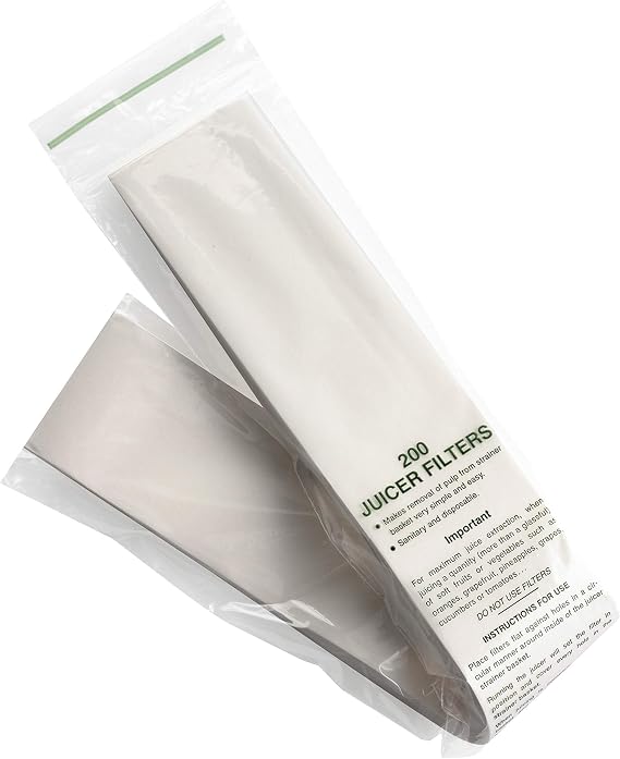 Omega FILTER Filter Pack for Omega Juicers Models 1000 9000 500, 200-Pack