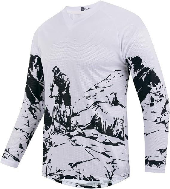 Dirt Bike Jersey for Youth,Kids MTB Downhill Bicycle Shirt Long Sleeve for Biking Cycling Motorcycle BMX Offroad Racing