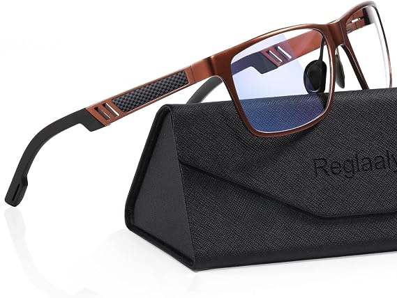 Blue Light Blocking Glasses Metal Frame for Men/Woman Gaming Computer Screen Glasses