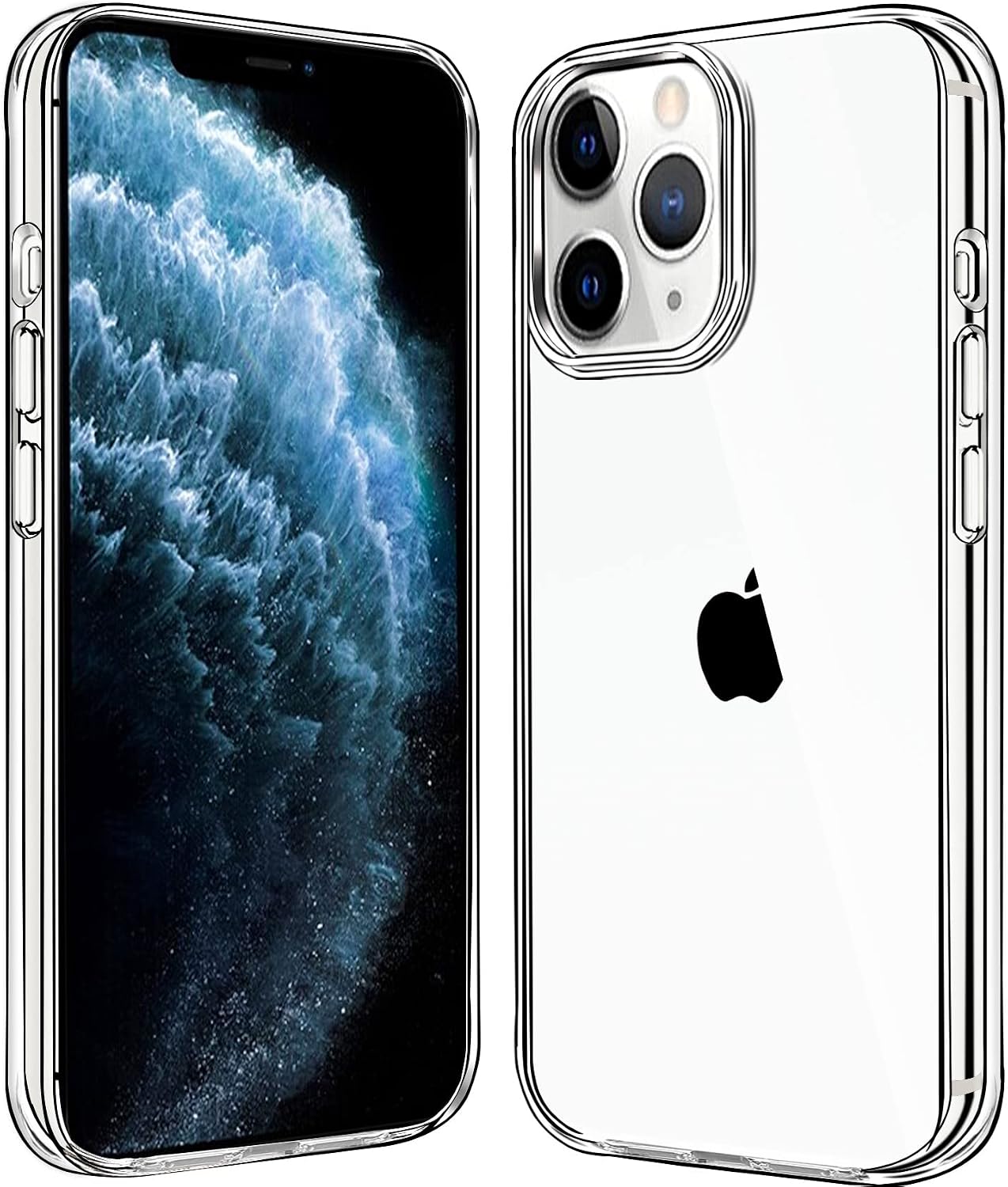 Compatiable with iPhone 11 Pro Case Clear, Transparent Shockproof Phone Case for iPhone 11 Pro, Slim Anti-Scratch Hard PC Back Protective Cover Bumper