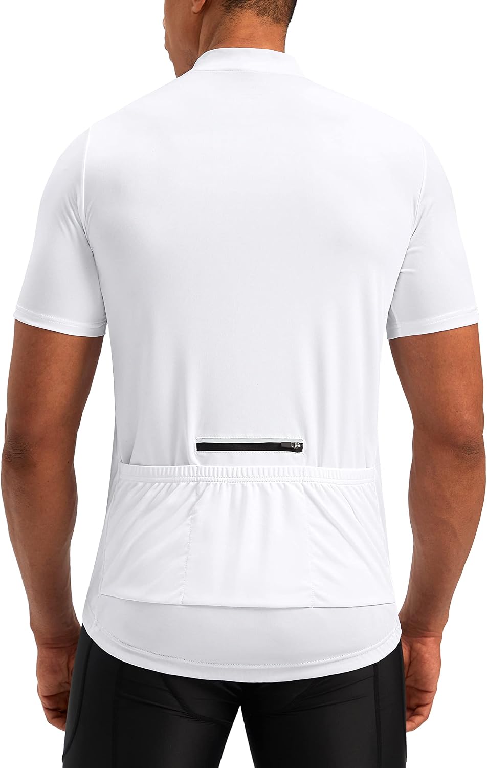 Bikewa Mens Cycling Jersey Moisture Wicking Short Sleeve UPF Half Zip Bike Road Riding Biking Shirts for Men Zipper Pockets