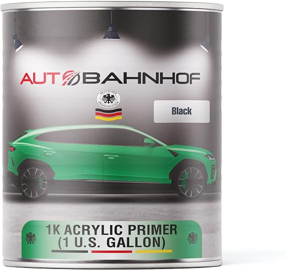 AB-PF3600 1K High Build Acrylic Primer Black Professional-Grade, Strong Adhesion, Easy Sanding Ideal for Metal, Plastic & Fiberglass 1 Gallon