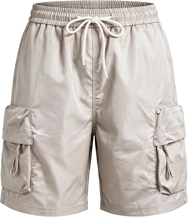 Afwerirc Women's Drawstring Summer Cargo Shorts with Pockets, for Casual Outdoor Activities Hiking Work Golf Biking