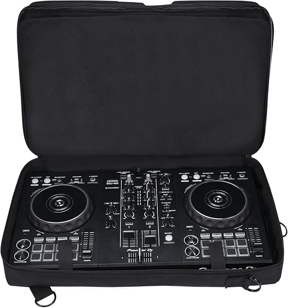 Carrying Case for Pioneer DDJ 400/DDJ FLX4/DDJ 200/DDJ SB3 SB2/DDJ-202/Inpulse 300/Native Instruments Traktor Kontrol S2 Mk3 DJ Controller, Soft Travel Storage Bag with Bag Strap