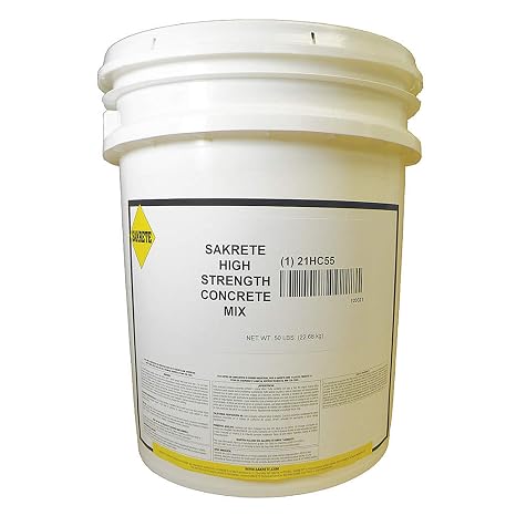 Sakrete Concrete Mix, Pail, Gray, High Strength 120021-1 Each