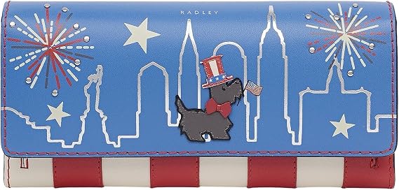RADLEY London Happy And Smile Flapover Wallet, Tranquil Blue