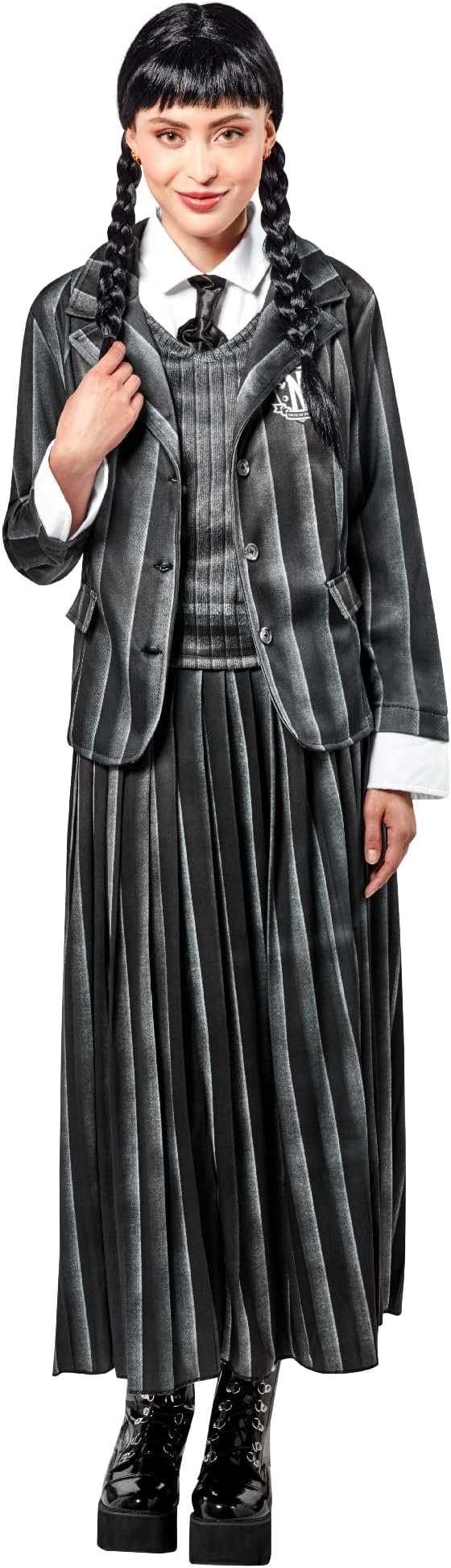 Rubies at Party City Wednesday TV Series: Wednesday Addams Nevermore School Uniform Costume for Adults, Women's Costume
